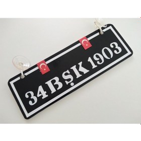Resim Dekor Plaka - 34 Bşk 1903 22x7,5cm Beşiktaş Dekor Levha 
