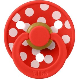 Resim Bibs Studio Polka Big Kauçuk Emzik- Candy Blossom 0-6 Ay 