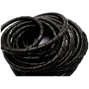 Resim 5 Metre Kablo Toplama Spirali Siyah(8Mm) 