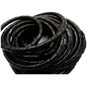 Resim 5 Metre Kablo Toplama Spirali Siyah(8Mm) 