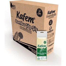 Resim Kafem Bambu Çöp Şiş 30 cm 100 Lü X 200 Paket (Koli) 