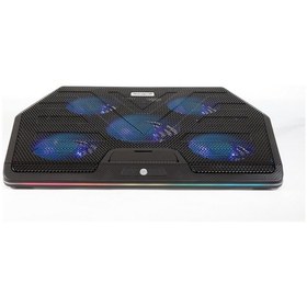 Resim Rush Aura RC303 RGB 5 Fanlı 11" - 19" Notebook Soğutucu 