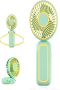 Resim Hyd Mini Fan Çok Fonksiyonlu Katlanır Boyun Askılıklı Taşınabilir Masaüstü USB Fan Vantilatör 