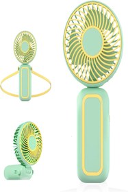 Resim Hyd Mini Fan Çok Fonksiyonlu Katlanır Boyun Askılıklı Taşınabilir Masaüstü USB Fan Vantilatör 