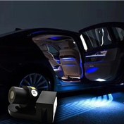 Resim Sones 2 Adet Dc 8-36 V Hayalet Gölge Nezaket Melek Kanatları Projeksiyon Lambası Araba Kapı Led Karşılama Işıkları Buz Mavisi Işık 