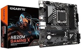 Resim GIGABYTE A620M GAMING X AM5 DDR5 6400MHz(OC) PCIe 4.0 M.2 NVMe 2.5GbE LAN USB 3.2 Gen2 mATX Gaming Anakart 