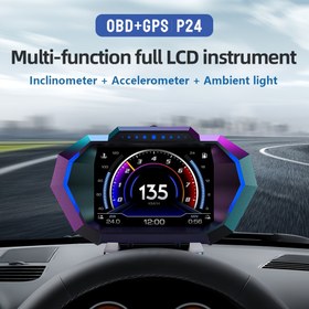 Resim Araba Baş Üstü Ekranı OBD Test Cihazı OBD2 HUD + GPS Bilgisayar Hız Ölçer Cam Proyektörü Araba Gösterge Paneli Hızı Göstergeleri Sistem Modifikasyonu Araba Aksesuarları 