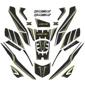 Resim Gogo Tank Pad 006 37 Parça Honda Pcx 125 2025 Siyah Sarı 