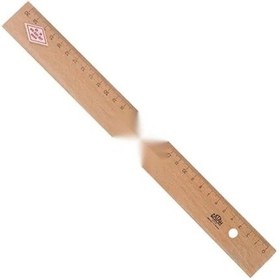 Resim Modern Tasarımlı Ahşap Cetvel, 30 Cm 0.004 M - 0.012 M 