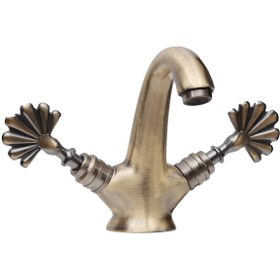 Resim Tavroz Antik Kartal Lavabo Bataryası Lüx Pirinç 