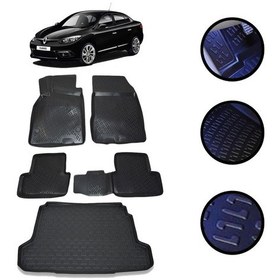 Resim Renault Fluence 2009-2021 Arası 4D Havuzlu Oto Paspas Ve Bagaj Se 