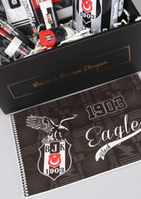 Resim Beşiktaş DEKOMUS İLE LİSANSLI BEŞİKTAŞ ÖZEL KUTULU 19 PARÇA PREMIUM KIRTASİTE SETİ 