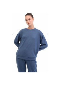 Resim Lumberjack Wb 16alıce-c Ck97 5pr Kadın Sweatshirt Koyu Mavi 