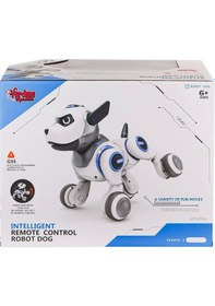 Resim G55 Kumandalı Şarjlı Işıklı Müzikli İnteraktif Robot Köpek -vardem Oyuncak 