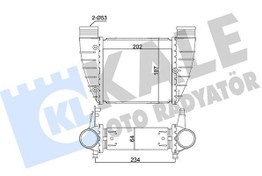 Resim KALE 352370 | Turbo Radyatörü (Intercooler) 05-08 Aı.A4 2.0Tfsi 