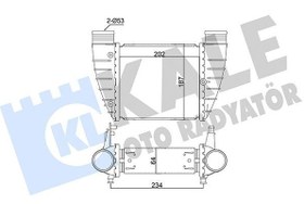 Resim KALE 352370 | Turbo Radyatörü (Intercooler) 05-08 Aı.A4 2.0Tfsi 