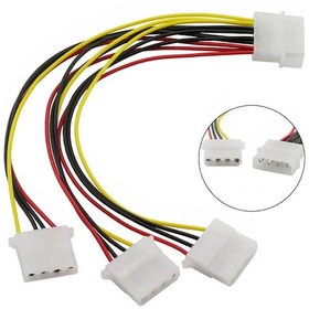 Resim Power Çoklayıcı Kasa Içi 4 Pin Molex 1 Erkek 3 Dişi Kablo 