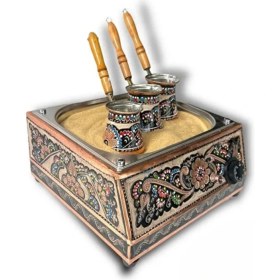 Resim Airobazar Kumda Kahve Makinesi -Kumda Türk Kahvesi Makinesi-Bakır Kahve Makinesi-34*35*16 