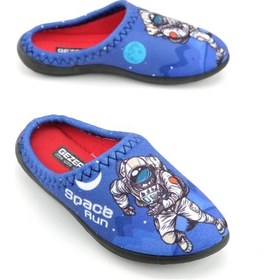 Resim Gezer Erkek Çocuk Kışlık Space Run Rahat Taban Ev Bahçe Gondol Terlik Gt1kfm.15390.00.013.0c Lacivert 