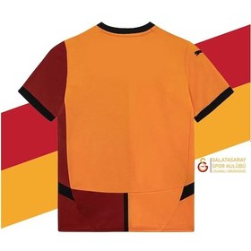 Resim Galatasaray Lisanslı 24-25 Sarı - Kırmızı 5 Yıldızlı Çocuk Forma Set Ahşap Kutulu Kırmızı 