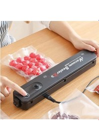 Resim Vacuum Sealer Ev Tipi Vakumlama Ve Yapıştırma Makinesi + 10 Adet Çok Renkli 