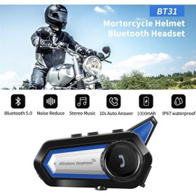 Resim Dynego Bt30 Motorsiklet Kask Uyumlu Kulaklık Motosiklet Intercom Otomatik Cevaplama 