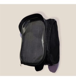 Resim Erseplus Bisiklet Heybe Çantası Kadro Üstü 6 Inç Telefonlu Siyah-Siyah 