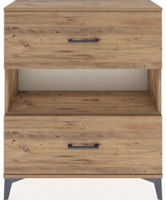 Resim Arges Şifonyer Tek Raflı 2 Çekmeceli 88x30x106 Çam-çam Atlas Çam 