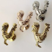 Resim 2 adet Horoz Çekme Kulpları, Antika Metal Çekmece Dolap Başucu Sehpası Vanity Saklama Kutusu Makyaj Çantası Akrilik Mobilya Donanımı, Vidalarla Kolay Kurulum, Dayanıklı Çinko Alaşımı, Cilalı Kaplama, Çeşitli Renkler 