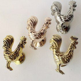 Resim 2 adet Horoz Çekme Kulpları, Antika Metal Çekmece Dolap Başucu Sehpası Vanity Saklama Kutusu Makyaj Çantası Akrilik Mobilya Donanımı, Vidalarla Kolay Kurulum, Dayanıklı Çinko Alaşımı, Cilalı Kaplama, Çeşitli Renkler 