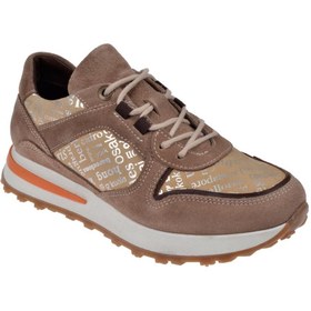 Resim pullman Hakiki Deri Kadın Spor Ayakkabı VOY-9386 KUM SÜET 