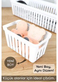 Resim 13 Parça Modüler Kaşıklık Seti - Çok Amaçlı Çekmece İçi Düzenleyici Mutfak Organizer Kepçelik Beyaz 