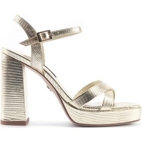 Resim Nine West Kellı 5fx Altın Kadın Topuklu Sandalet 000000000101928875 Altın 