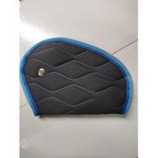 Resim Emniyet Kemeri Düzenleyici ve Tutucu Emniyet Kemer Pedi,boyun Kesme Önleyici,çocuk Emniyet Kemer Rahatlatıcı,oto Kemer Kılıfı,yüksek Kaite(Siyah Renk)(Mavi Renkli Kenar Şeritli) 