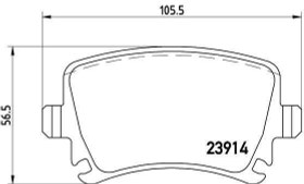 Resim Fren Disk Balata Arka Yedek Parça BREMBO P 85 073 