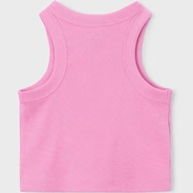 Resim Mayoral Kız Çocuk Fitilli Crop Top Taş Detaylı Pembe - 9 Yaş 