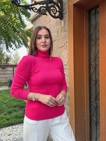 Resim Kalın Fitilli Balıkçı Triko Badi - FUŞYA - STD 