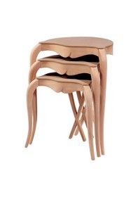 Resim Zigon Lükens ASLAN Model Kayın Torna LÜX Yüksek ayak Kayın ağacı HAM kaplama El Yapım 