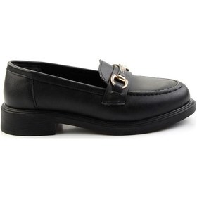Resim Siyah Kadın Loafer Ayakkabı K01714130009 Siyah 