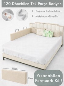 Resim MİRALAY Yeni Nesil Yatak Bariyeri 120 cm Bej 
