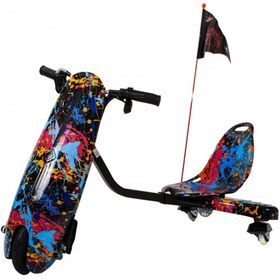 Resim Citymate Drift Car Elektrikli Kaykay Hoverboard Grafity Desenli Gökkuşağı Kasa 05 