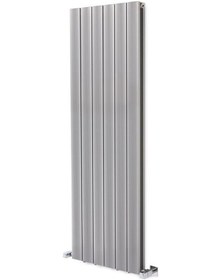 Resim 1200x475mm Amber Dikey Gümüş Gri Alüminyum Radyatör Standart Bağl 