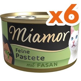 Resim Miamor Pastete Sülün Etli Yetişkin Kedi Konservesi 85 Gr x 6 Adet 