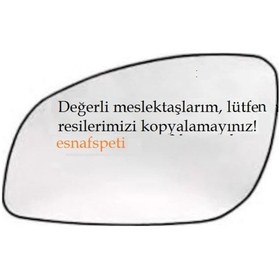 Resim Opel Vectra C Sol Dikiz Ayna Cam,1428701 410894235 