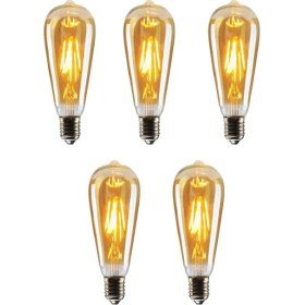 Resim Cata CT-4350 4W (30W) Armut Rustik LED Ampul 1800K Amber Işık 