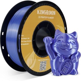 Resim Kingroon Pla Silk Mor Filament - 1kg 