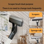 Resim Spreyli Cam Temizleme Aracı 4'ü 1 Arada - Çift Taraflı Kazıyıcı ve Silgi, Mutfak, Banyo, Araba, Ev için Çizik Bırakmayan Pencere & Ayna Temizleyici - Dayanıklı Plastik Çok Amaçlı Yüzey Temizleyici, Ev Temizliği | Modern Temizlik Aracı | Çiziksiz Temizlik 