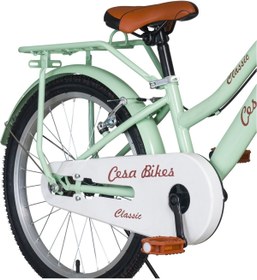 Resim Cesa Bisiklet Cesa Bikes Bagajlı Demir Çamurluk 20 jant 7-10 Yaş Pastel YEŞİL Çocuk Bisikleti 