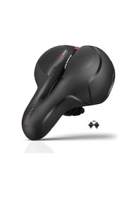 Resim Bisiklet Sele Airzone Hava Kanallı Elastomer Yaylı Soft Doku A Kalite Bisiklet Selesi Siyah 