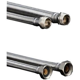 Resim 3/8x3/8 Nipelli Flex Hortum 50 Cm 